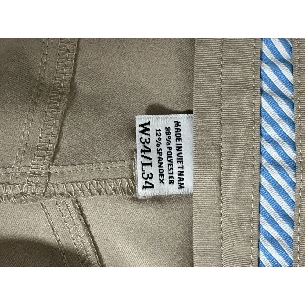 FootJoy FJ, Mens Athletic Fit Stretch 5‎ Pocket Golf Pants, Tan, Size W34/L34